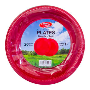Home Mate Plastic Plates Assorted 20pcs