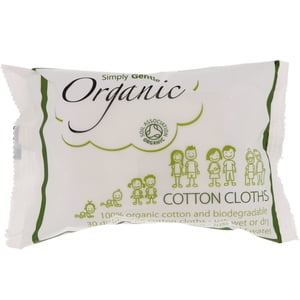 Simply Gentle Organic Cotton Cloths 30 pcs