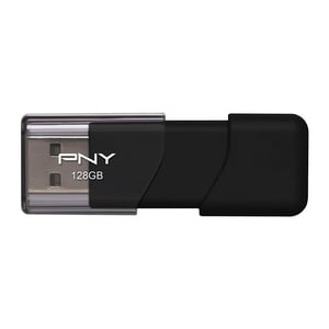 PNY Attache USB 2.0 Flash Drive 128GB P-FD128ATT03-GE Black
