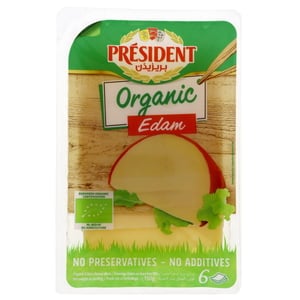 President Organic Edam Slice Cheese 150 g