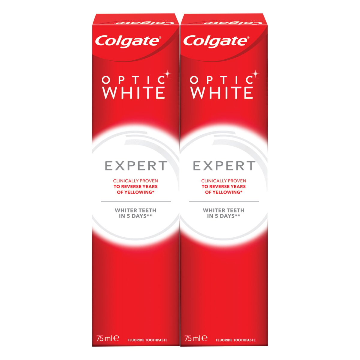Colgate Expert Optic White Toothpaste 2 x 75 ml