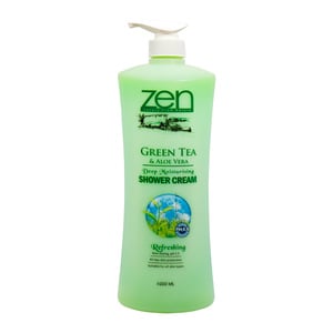 Zen Shower Cream Green Tea & Aloe Vera 1 Litre