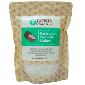 Topwil Organic Desiccated Coconut Flakes 200 g