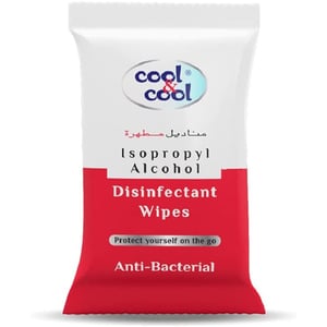 Cool & Cool Anti Bacterial Disinfectant Wipes 10 pcs