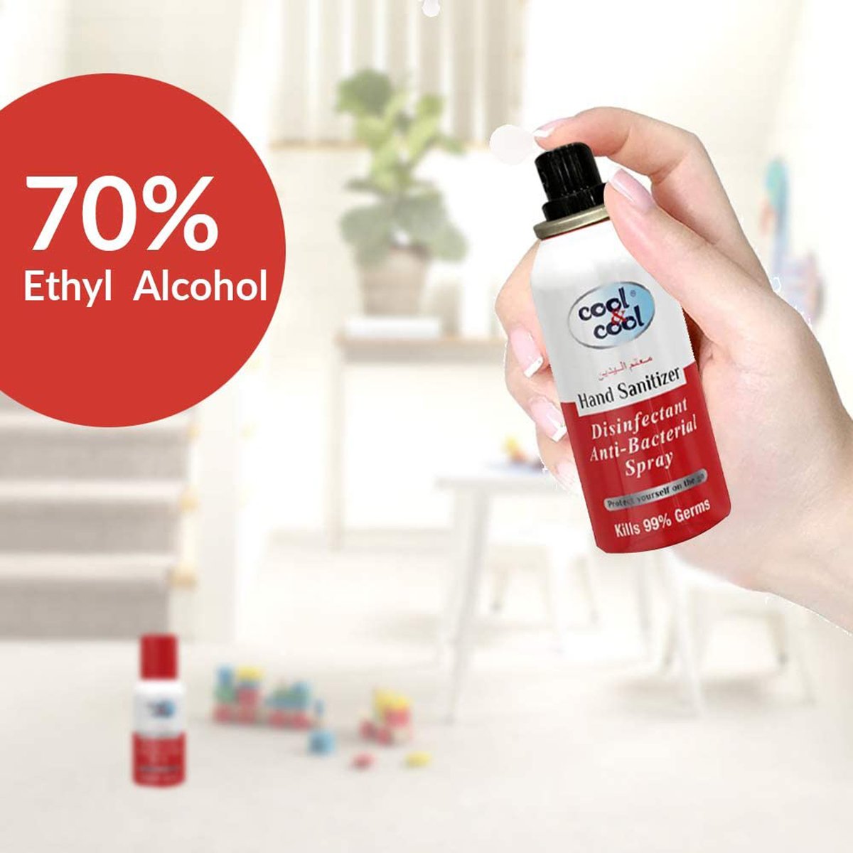 Cool & Cool Disinfectant Anti-Bacterial Hand Sanitizer Spray 120 ml