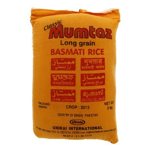 Mumtaz Classic Basmati Rice 5 kg