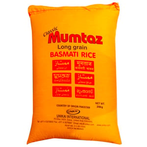 Mumtaz Classic Basmati Rice Long Grain 20 kg
