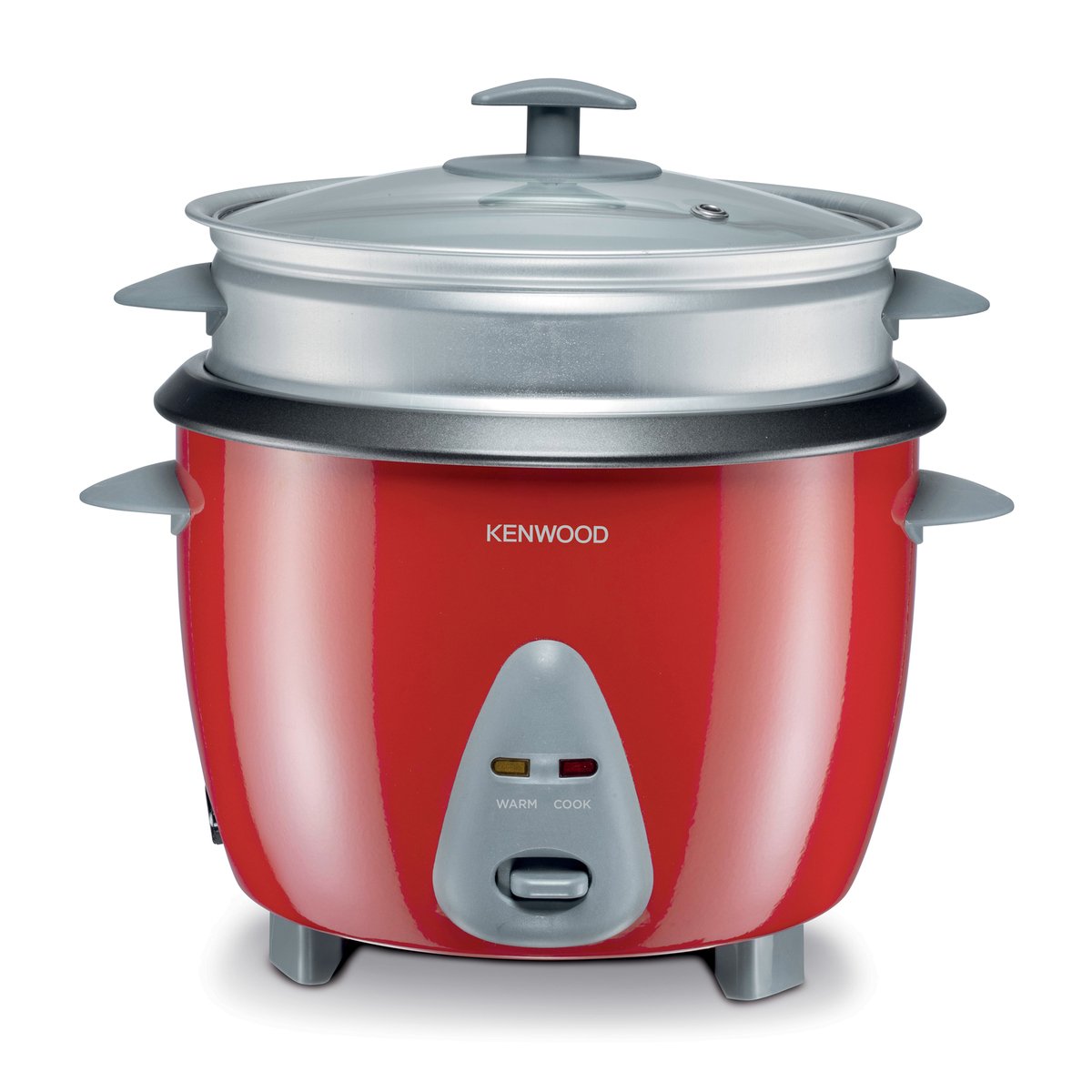 Kenwood Rice Cooker with Steamer, RED, 1.8LTR, RCM44.000RD