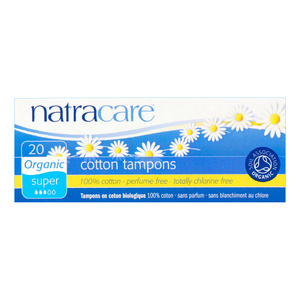 Natracare Organic Cotton Tampons Super 20pcs
