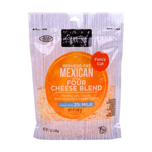 Essential Everyday Fancy Cut Mexican Style Four Cheese Blend Reduced Fat 198 g