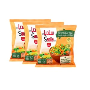 Sadia Mixed Vegetables With Corn 3 x 450 g