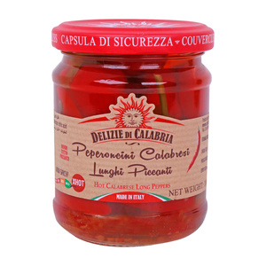 Delizie Di Calabria Hot Calabrese Long Peppers 180 g