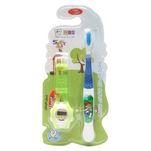 Home Mate Kids Assorted Soft Tooth Brush + Watch 2086W 1 pc