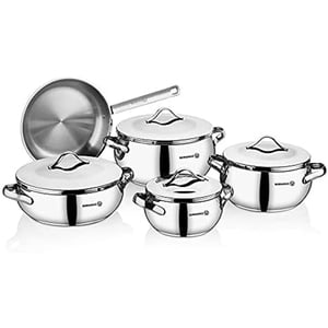 Korkmaz Stainless Steel Cookware Set A1976 9pcs
