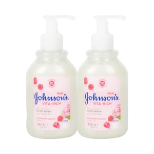 Johnson's Handwash Vita Rich Raspberry & Peony 2 x 300 ml