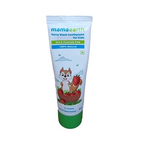 Mamaearth 100% Natural Berry Blast Toothpaste For Kids 50g