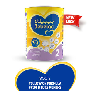 Bebelac Nutri 7in1 Follow On Formula Stage 2 From 6 to 12 Months 800 g