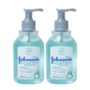 Johnson's Mint Anti-Bacterial Micellar Handwash 2 x 300 ml