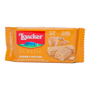 Loacker Classic Peanut Butter Crispy Wafers 45 g