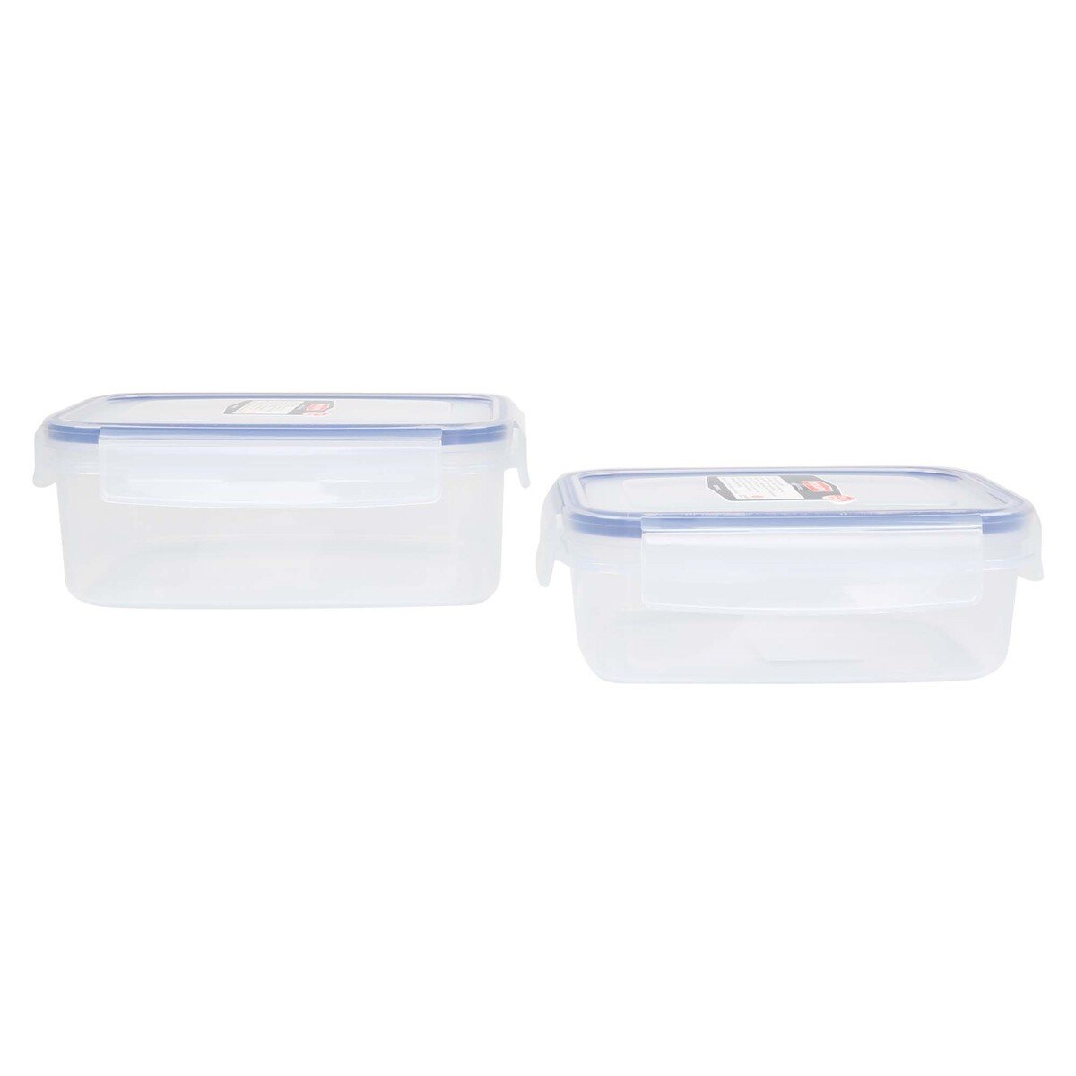 Komax Plastic Air Tight Food Container 2pcs Set (900ml + 450ml)