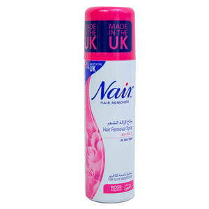 Nair Hair Removal Spray Rose Fragrance, 200 ml