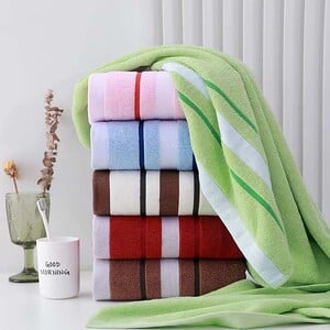 Maple Leaf Home Jacquard Bath Towel 70x140cm Assorted Per pc