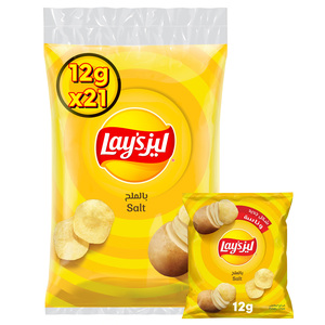 Lay's Salted Potato Chips 21 x 12 g
