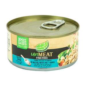 Unmeat Tuna Style Flakes In Water With Salt Added 180 g