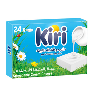 Kiri Spreadable Cream Cheese Squares 24 Portions 400 g