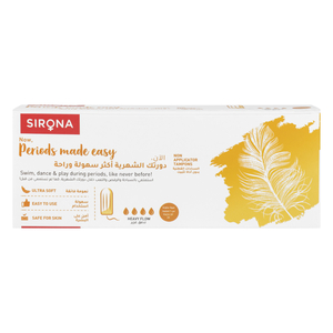 Sirona FDA Approved Premium Digital Tampon Heavy Flow, 20 pcs
