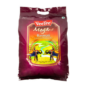 Vee Tee Mega Extra Long Premium Basmati Rice 5 kg