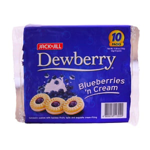 Jack 'n Jill Dewberry Blueberries 'n Cream 10 x 33 g