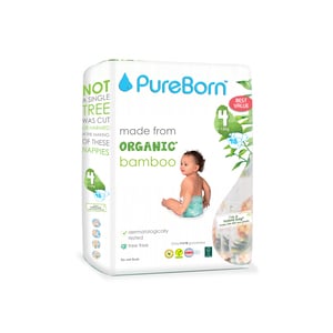 Pure Born Organic Diaper Size 4 7-12kg 48 pcs