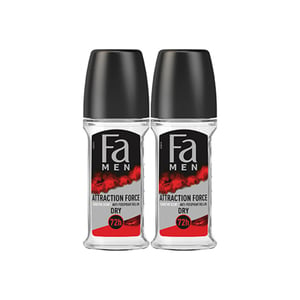 Fa Attraction Force For Men Anti-Perspirant Roll On 2 x 50 ml