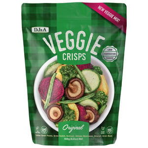 DJ&A Veggie Crisps Sweet Potato Medley Original 140 g