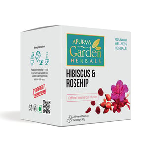 Apurva Garden herbal Hibiscus & Rosehip Tea Bag 42g