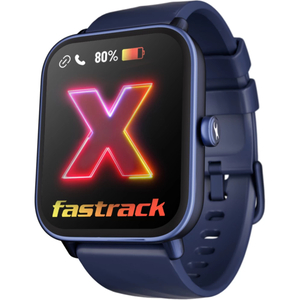 Fastrack Revoltt X,1.83'' HD Display,SingleSync BT Calling,Advanced Chipset,Calculator Smartwatch,Blue Strap
