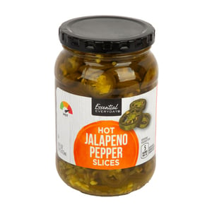 Essential Everyday Hot Jalapeno Pepper Slices 473 ml
