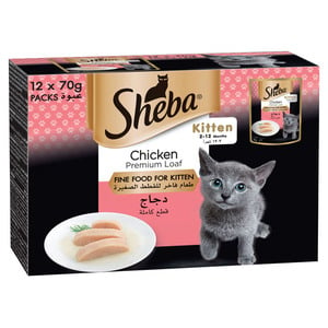 Sheba Chicken Premium Loaf Fine Food for Kitten 70 g