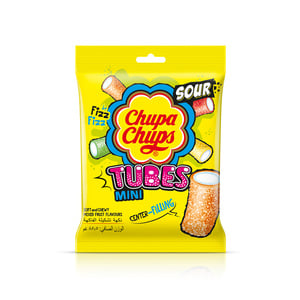 Chupa Chups Mini Sour Tube Mix Fruit Jellies 24.2 g