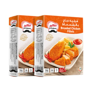 Al Kabeer Frozen Spicy Breaded Chicken Fillets 2 x 330 g