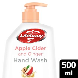 لايف بوي صابون سائل وغسول لليدين مضاد للبكتيريا برائحة التفاح والزنجبيل 500 مل