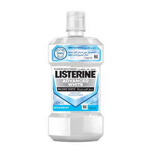 Listerine Advanced Zero Alcohol White Spearmint Mouthwash 250 ml