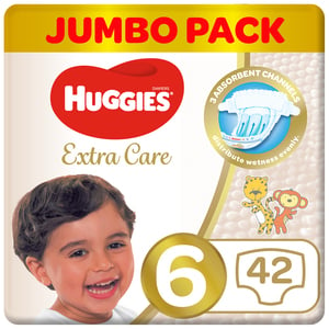 Huggies Extra Care Size 6 15+ kg Jumbo Pack 42 pcs
