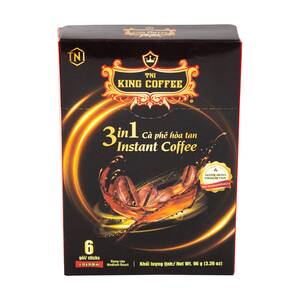 King Coffee 3in1 Instant Coffee 6 x  16 g