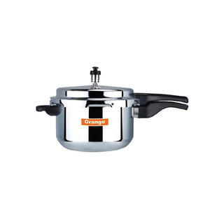 Orange Aluminium Pressure Cooker Smart 5Liter