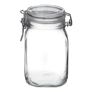 Fidenza Glass Clip Storage Jars With Lid, 2 L, BRR.GW008029