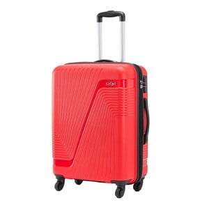 سفاري زيون حقيبة سفر صلبة 4 عجلات، 75 سم، أحمر