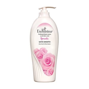 Enchanteur Satin Smooth Romantic Lotion with Aloe Vera & Olive Butter 750 ml