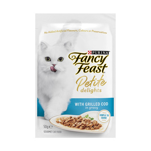 Fancy Feast Petite Delights With Grilled Cod In Gravy 50g